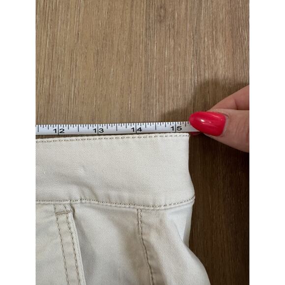 Lot 2 Express Shorties Shorts Y2K Stye Khaki Chino Sz 6 Low Rise Frayed Mini - Picture 10 of 16